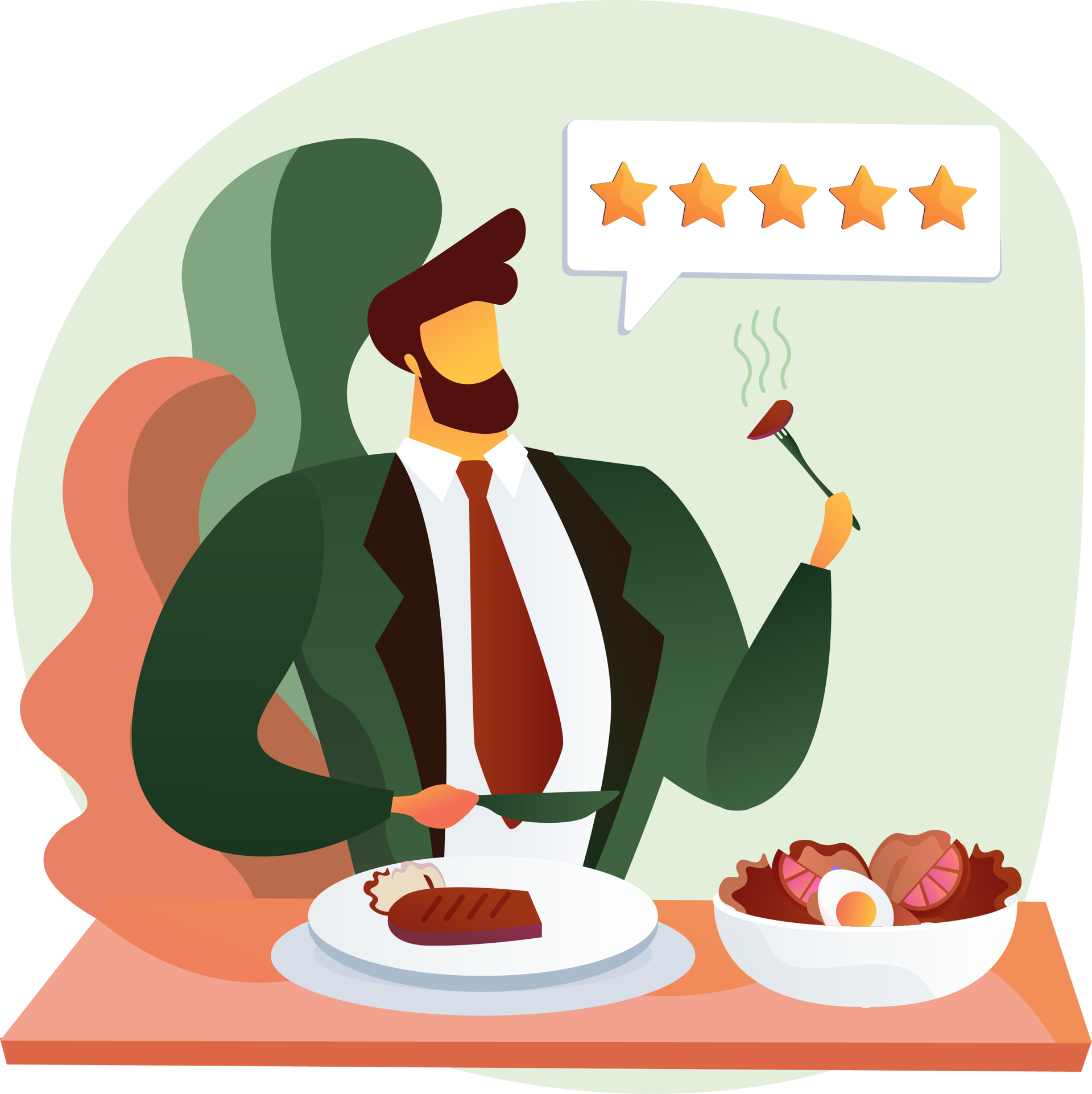 Illustration parrainage commerçant